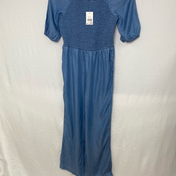 NWOT  Denim Jumpsuit Girls, Size Medium (12-14) - Picture 7 of 9
